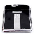  Art Deco  cigarette lighter / case with black enamelled back and front executed by  Ronson  USA ca.1935  