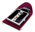 Art Deco Ronson cigarette case/lighter two-tone tortoise shell and chrome Art Deco design Ronson USA ca.1935 