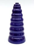 Blauw geglazuurde aardewerk vaas 900 ontwerp Ugo La Pietra 2006 uitvoering voor Superego / Italie 