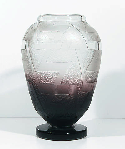 Vase Zig-zag design executed by Charles Schneider ca.1925 Epinay-sur-Seine / France 