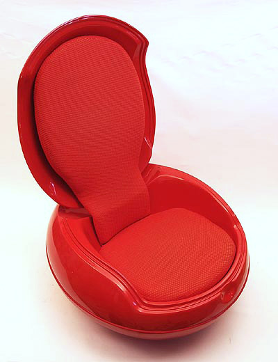  Garden-egg red no re-make design Peter Ghyczy 1968 executed by Reuter Products / Germany 