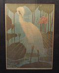 Polychrome houtsnede Zilverreiger uitgevoerd door Henri Verstijnen 1882-1940 ca.1925 Momenteel is er een tentoonstelling gewijd aan Henri Verstijnen in Museum Mesdag Laan van Meerdervoort 7-F 2517 AB Den Haag 25 februari t/m 21 mei 2007 