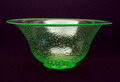 Green Unica bowl G 277 with tin-crackle design A.D.Copier 1931,executed by Leerdam / Holland 