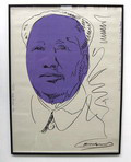  Andy Warhol / USA 1928-1987 screenprint Mao in paars zwart 1974 gesigneerd met viltstift ongeveer 100 exemplaren zijn door Warhol met viltstift gesigneerd in 1979 niet genummerd 