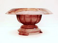  Davidson cloudglass schaal op losse ondervoet uitvoering The Davidson Glass Company ca.1935 Gateshead / Engeland 