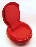  Garden-egg rood geen re-make ontwerp Peter Ghyczy 1968 uitvoering Reuter Products / Duitsland 