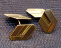 Gouden Art-Deco manchetknopen 14 kt ontwerp en uitvoering D.Desmé / Amsterdam 1924-1958 