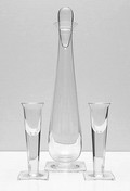  Carex decanter with two liqueur glasses design A.D.Copier 1935 executed by Leerdam / Holland 