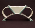 VERKOCHT IN AFTERSALE Object uit de serie Rara Vasi van de Anthology Quartett de Pelecanus Canariensis ontwerp Matteo Thun 1983 uitvoering Alessio Sarri-Sesto Fiorentino / Italy Limited Edition 2/20 