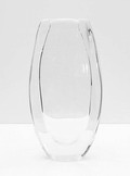 Clear glass vase small design Nils Landberg 1960 executed by Orrefors / Sweden 