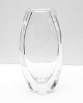 Clear glass vase large design Nils Landberg 1960 executed by Orrefors / Sweden 