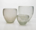 Crackle Serica vase-set serica no 65,66,67 design A.D.Copier 1940-'42 Leerdam / Holland Height's 7,7 / 12,5 / 15,2 cm 
