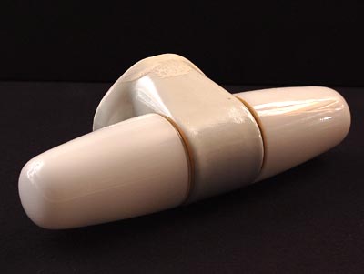  Wall-lamp porcelain holder with two white-glass shades design Wilhelm Wagenfeld ca.1955 executed by Düren Lindner GmbH Bamberg / Germany 