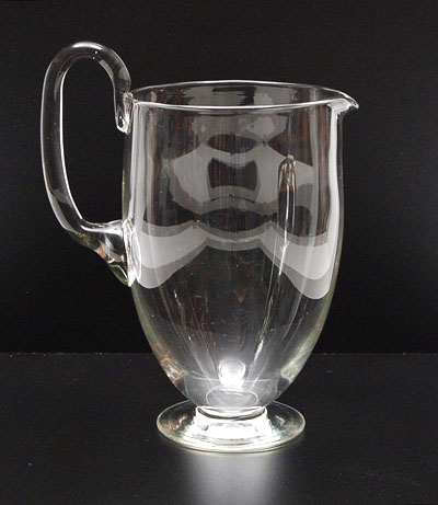  Clear glass waterjug from the service Ovata design H.P.Berlage 1928 execution Leerdam / the Netherlands 