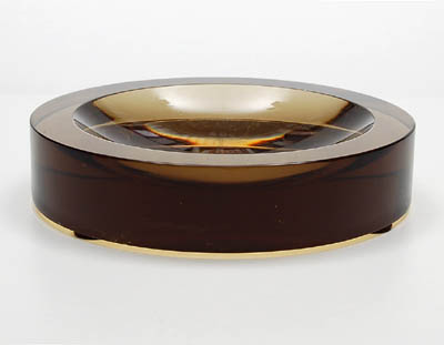  Glass bowl design Max Ingrand ca.1960 executed by Fontana Vetri d'Arte Italy 