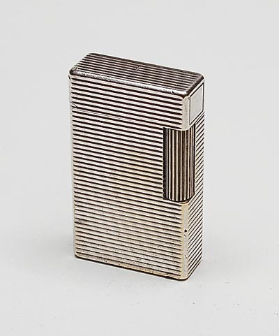  Silverplated gas-lighter executed by St.Dupont France 