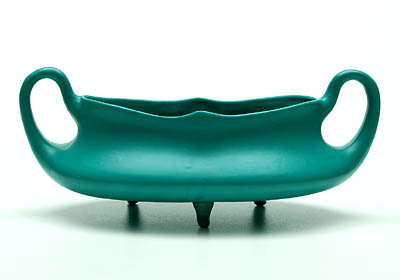  Jardinière with green glaze design Klaas Vet ca.1905 executed by Arnhemsche Fayencefabriek ca.1930 / the Netherlands 