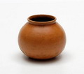 Brown glazed earthenware miniature-vase design executed by J.H.Andree the Netherlands1920-'43 