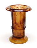  Two-tone Cloudglass vaas uitvoering The Davidson Glass Company ca.1935 Gateshead / Engeland 