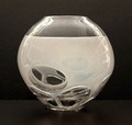  Clear glass Serica bowl Tortuga with white glass underlay design Floris Meydam 1963 executed by Leerdam / the Netherlands 