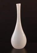  Milky white Serica bottle no.66/10 design Floris Meydam 1953 executed by Leerdam / the Netherlands 