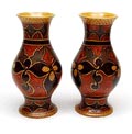  Set of earthenware Chameleon Art Deco vases executed by Clews Co Turnstall / England ca.1930 