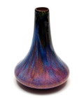  Koperen geemailleerde Art-Nouveau vaas met stroomglazuur Limoges / Frankrijk ca.1900 