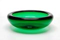  Green glass bowl design Per Lütken ca.1960 executed by Holmegaard / Denmark 