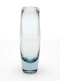  Light-blue cylinder vase design Per Lütken ca.1960 executed by Holmegaard / Denmark 