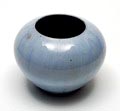  Earthenware vase with light-blue streaming-glaze design executed by Chris Lanooy Epe ca.1925 the Netherlands 