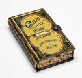  Blikken Taschen Stereoskop / Stéréoscope de Poche in de vorm van boekje met 21 stereo-foto's reclame item ca.1910 voor Celigie Duitsland 