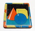  Polychroom bedrukt blikken doosje met kleurpotloodjes ontwerp Dan Fern graphic artist voor Ian Logan Ltd UK ca.1980 