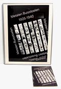  Tentoonstellings-affiche bijbehorend boek Metalen Buisstoelen 1925-1940 ter gelegenheid van de gelijknamige tentoonstelling in het Frans Halsmuseum / Haarlem 1975 Met werk van o.a Cor Alons Elmar Berkovitch Marcel Breuer Le Corbusier Erich Dieckman J.J.P Oud e.v.a 