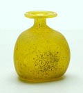  Yellow vase in Scavo technique design Gino Cenedese ca.1960 executed by Cenedese / Murano Italy 