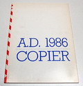  Boek soft-cover A.D.Copier 1986 Filigrane Interferenti uitgegeven ter gelegenheid van de gelijknamige tentoonstelling in het Gemeentemuseum Arnhem 1986 
