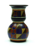  Aardewerk Art - Deco vaas decor Luka uitvoering Plateelbakkerij Zuid-Holland 1928 
