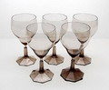 Wijnglazen 5x van servies Peer ontwerp A.D.Copier 1927 uitvoering Leerdam / Holland 