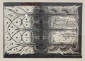 Houtsnede ontwerp voor boekomslag ontwerp uitvoering G.W.Dijsselhof ca.1900 