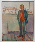  Olieverf schilderij Paul Overhaus 68 Nederland Paul Overhaus Amsterdam 1935 studeerde aan de Rijksakademie van Beeldende Kunsten te Amsterdam en aan het Nationaal Hoger Instituut voor Schone Kunsten te Antwerpen Van 1968 tot 1987 was hij Lector aan de Rijksakademie te Amsterdam 