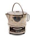  Witmetalen ketel met brander mogelijk ontwerp Jan Eisenloeffel ca.1905 