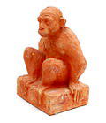  Aardewerk sculpture van aap ontwerp uitvoering onbekend vermoedelijk Nederland 1931 