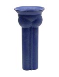  Steengoed blauw geglazuurde Multipel vaas ontwerp uitvoering Jan van der Vaart 1994 uitgevoerd in 1999 in eigen atelier 