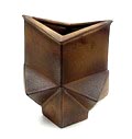  Steengoed bronskleurige Multipel vaas ontwerp uitvoering Jan van der Vaart 1991 uitgevoerd in 1994 in eigen atelier 