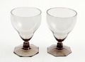  Limonade bekers 2x van servies Peer ontwerp A.D.Copier 1927 uitvoering Glasfabriek Leerdam 