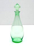  Annagroene likeurkaraf Romanda ontwerp A.D.Copier 1923 uitvoering Glasfabriek Leerdam 