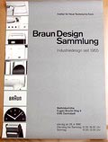  Affiche Duitsland Braun Design Sammlung Industrie Design zeit 1955 tentoonstelling Institut für Neue Technische Form Darmstadt 1990 