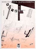 Affiche Egypte Bibliotheca Alexandrina 1989 