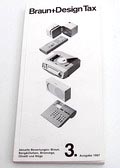  Boek Braun+design Tax 1997 prijzen van Braun Bang Olufsen Brionvega Olivetti Wega in 1997 