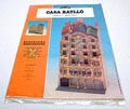  Bouwplaat van Casa Batlló Passeig de Gràcia 43 Barcelona schaal 1:120 ontwerp van Antoni Gaudi 1905-'07 uitgave van Dissenys Papeti S.L / Spanje 