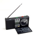  Digitale radio / time control Braun ABR 314 df zwart kunststof behuizing uitvoering Braun / Duitsland 1994 